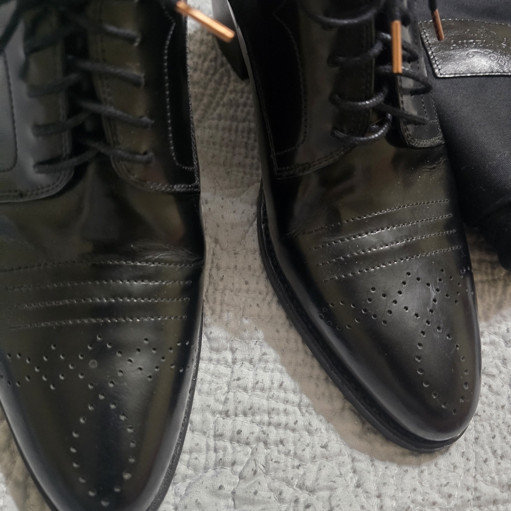 THE OFFICE OF ANGELA SCOTT Miss Button Derby In Black (size 42) - Picture 5 of 13